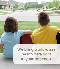 We bring world-class health care right to your doorstep.